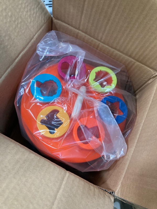 Photo 1 of Battat – Shape & Color Sorting Toy – Developmental Toy – Pattern Matching Game – Color-Coded Keys – 2 Years + – Shape Sorter House