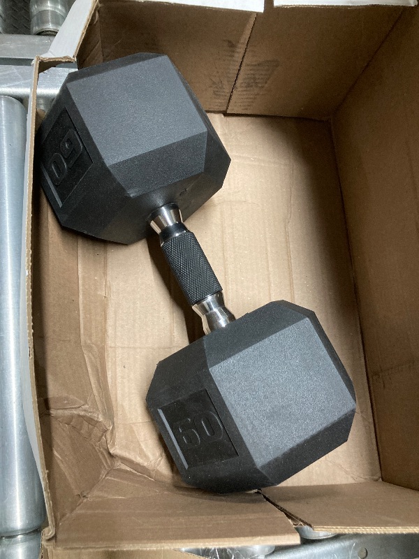 Photo 3 of CAP Barbell Coated Dumbbell Weights with Padded Grip, Single, 60 Pounds