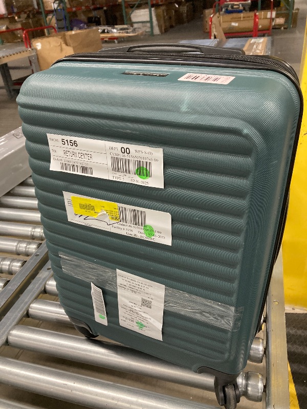Photo 1 of 20"" Carry On Luggage Lightweight Suitcase with Spinner Wheels, Green