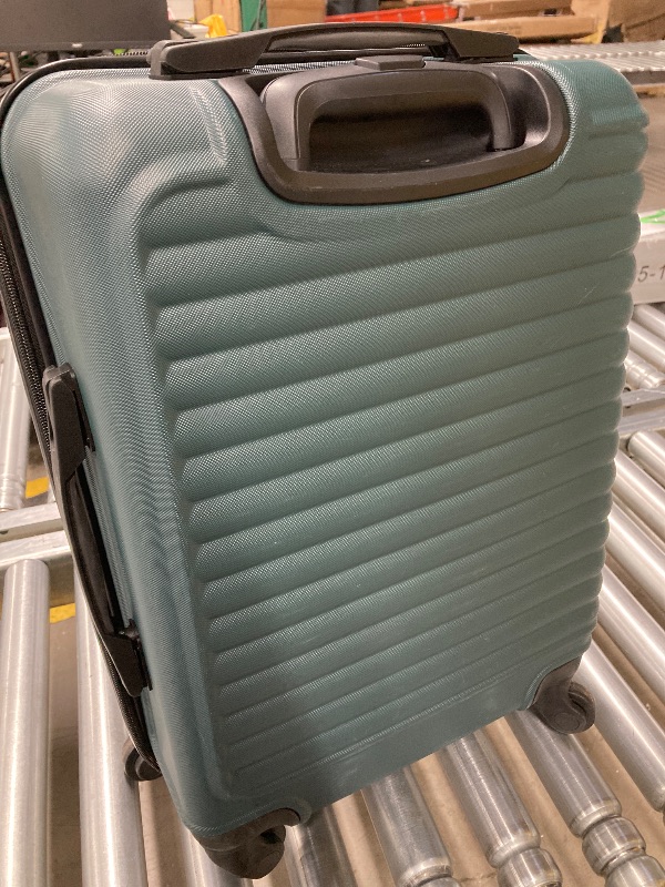 Photo 1 of 20"" Carry On Luggage Lightweight Suitcase with Spinner Wheels, Green