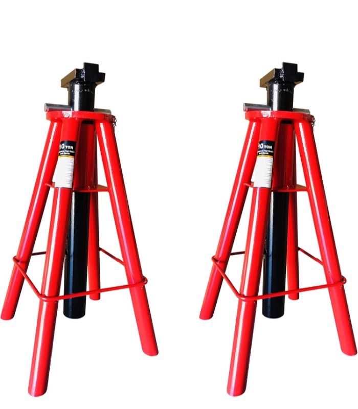 Photo 1 of 10 Ton Jack Stand Extra High Lift (Pair) Blue