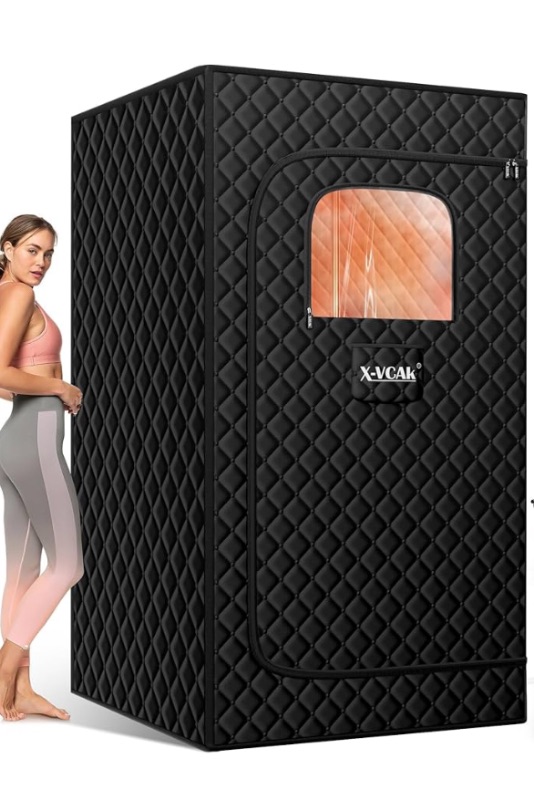 Photo 1 of ***THIS IS JUST THE OUTER FRAME***Sauna Box, Portable Steam Sauna, Portable Sauna for Home, Sauna Tent with Steamer, 9 Levels, 2.6’ x 2.6’ x 5.9’