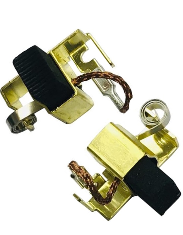 Photo 1 of (2 of pack) 22-18-2240 Carbon Brush Assembly 120V Fits For Milwaukee 6121-30, 6121-31, 6146-31, 6146-33, 6147-30 & 6147-31 Angle Grinders