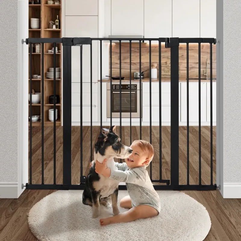 Photo 1 of Baby Safety Gate, 36" Tall, 29.5-48.8" for Stairs and Doorway,Pressure Mount Gate for Ages 6 to 36 Months,Black
