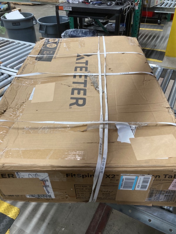 Photo 1 of Teeter FitSpine X2 Inversion Table, Extended Ankle Lock Handle, Back Pain Relief Kit, FDA-Registered (FitSpine X2)