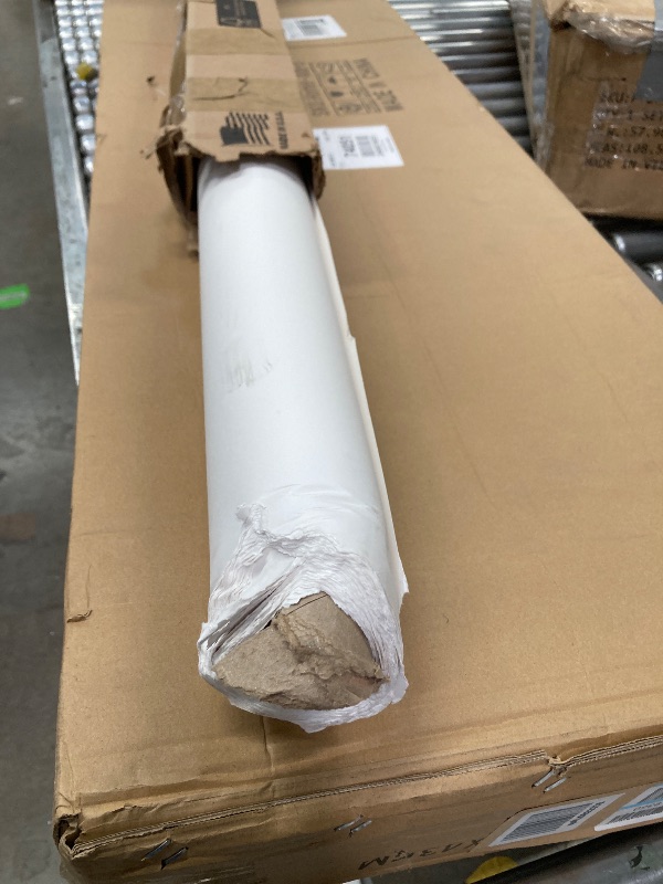 Photo 1 of ***PAPER DAMAGED ON END SEE PIC***Savage Seamless Background Paper - #66 Pure White (107 in x 36 ft) with Free 2" x 4yd Black Gaffer Tape