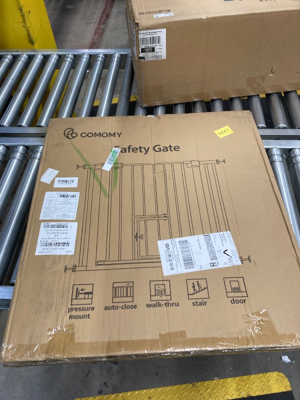 Photo 1 of ******BLACK****** Baby Safety Gate 30"Tall 29.5''-40.5''Wide Doorway Baby Gate with Pet Door, **********BLACK**********
