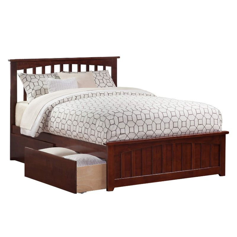 Photo 1 of Atlantic Furniture AR8146114 Orlando Bed, King, Walnut