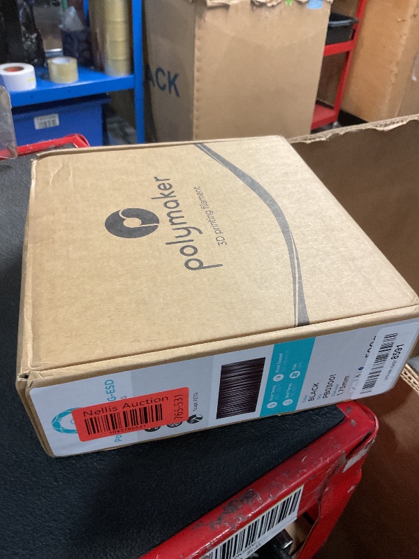 Photo 1 of Polymaker Polymax PETG-ESD Electrostatic Discharge Safe Filament 1.75mm, 0.5kg Roll - PolyMax Electrostatic Safe PETG Filament Tough 3D Printer Filament for Electronics Industry