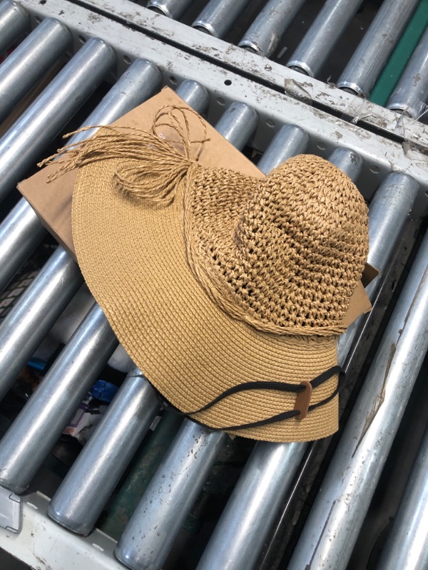 Photo 1 of (FAIR) FURTALK Sun Hats for Women Brim Straw Hat Beach Hat UPF UV Packable Cap for Travel
