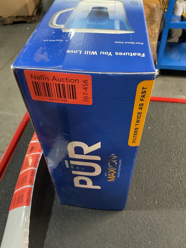 Photo 1 of PUR Water Filter Pitcher Filtration System, 7 Cup, Clear/Blue