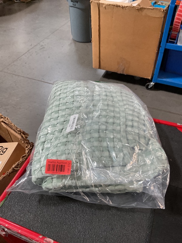 Photo 1 of Bedsure Cooling Cotton Waffle King Size Blanket - Lightweight Breathable Blanket of Rayon Derived from Bamboo for Hot Sleepers, Luxury Throws for Bed, Couch and Sofa, Sage Green