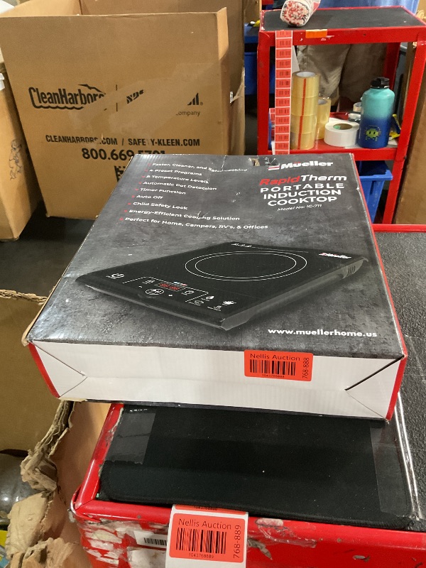 Photo 1 of (See all images)Mueller RapidTherm Portable Induction Cooktop, 1800W Hot Plate Electric Stove Top Burner. 8 Temp Levels, Auto-Off & Pot Detection