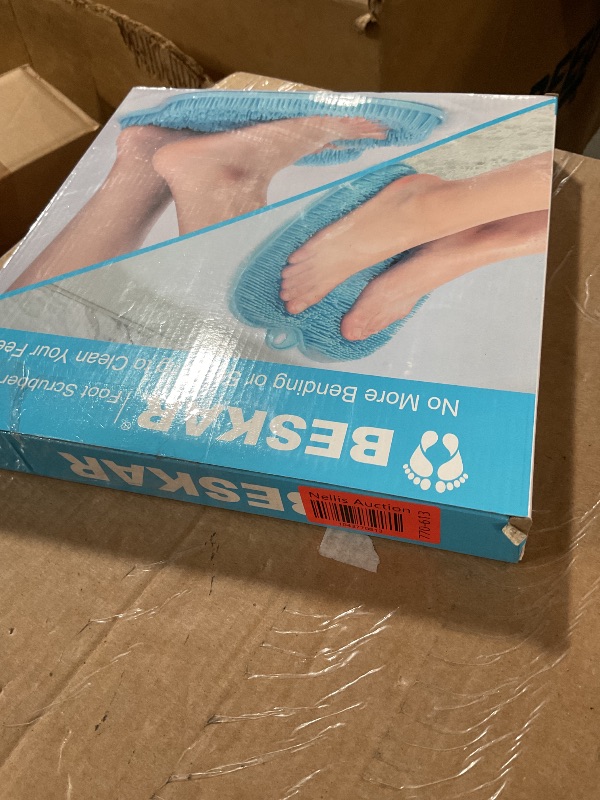Photo 1 of (FAIR) BESKAR XL Large Foot Scrubber Mat for Use in Shower - Shower Foot Cleaner to Eliminate Calluses Dead Skin, Foot Massager Mat for Men & Women to Soothe Achy Feet, Non Slip Suction Cups