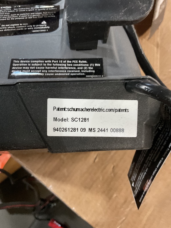 Photo 1 of Schumacher Electric Fully Automatic Car Battery Charger & Engine Starter - 6V / 12V Battery Charger & Maintainer - for Standard, AGM, Gel & Deep-Cycle Batteries - Reverse Hook-Up Protection - SC1281