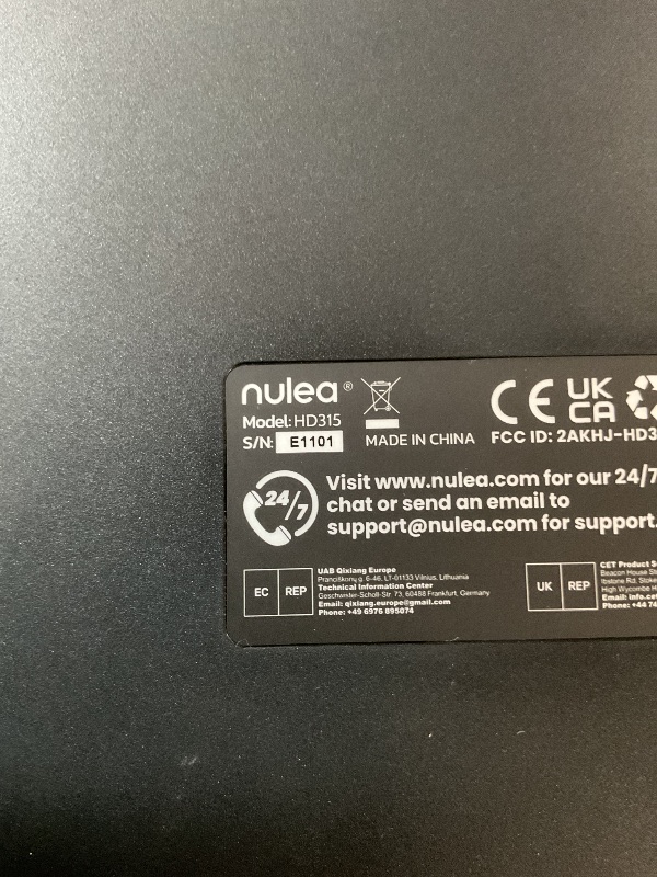 Photo 1 of Nulea RT05B Wireless Ergonomic Keyboard, Split Keyboard with Cushioned Wrist Rest, Bluetooth and USB Connectivity, USB-C Rechargeable, Compatible with Windows Mac