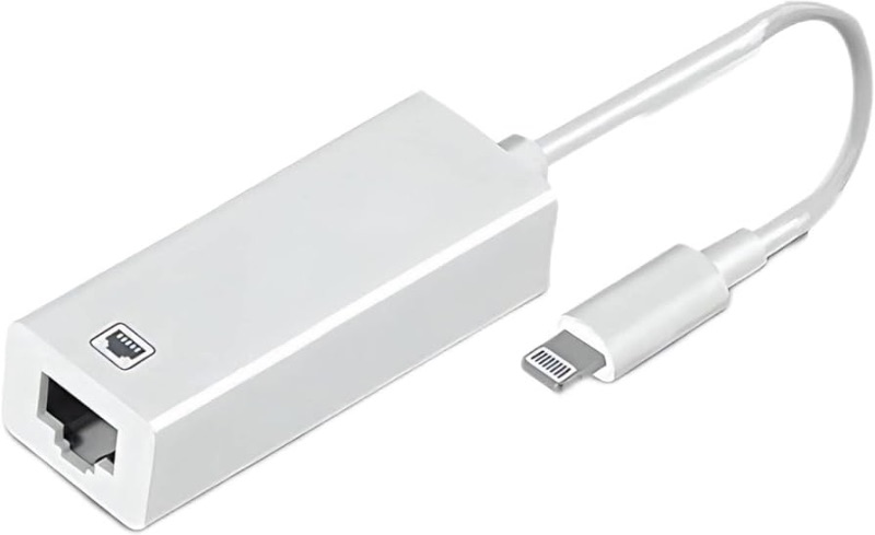 Photo 1 of [Apple MFi Certified] Lightning to Ethernet Adapter,RJ45 Ethernet LAN Network Adapter Cable with 8 Pin Connector Compatible with iPhone 13/12/11/XS/XR/X/8/7/iPad/iPod, Plug and Play, Supports 100Mbps