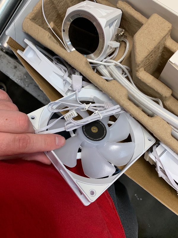 Photo 1 of ***CHECK CLERK COMMENTS*** Thermalright CORE Vision 360 White ARGB CPU Water Cooler with PWM Fan, 2000RPM Speeds,IPS LCD Screen with 480 * 480 Resolution,Liquid CPU Cooler,for AM5/Intel LGA1851/1700,2.1inch Display Screen