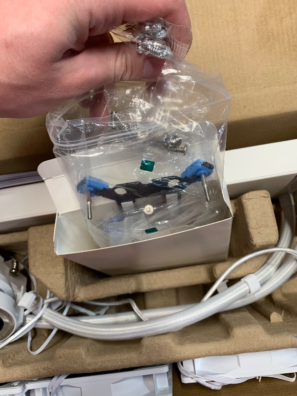 Photo 1 of ***CHECK CLERK COMMENTS*** Thermalright CORE Vision 360 White ARGB CPU Water Cooler with PWM Fan, 2000RPM Speeds,IPS LCD Screen with 480 * 480 Resolution,Liquid CPU Cooler,for AM5/Intel LGA1851/1700,2.1inch Display Screen