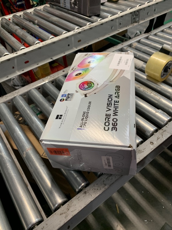 Photo 1 of ***CHECK CLERK COMMENTS*** Thermalright CORE Vision 360 White ARGB CPU Water Cooler with PWM Fan, 2000RPM Speeds,IPS LCD Screen with 480 * 480 Resolution,Liquid CPU Cooler,for AM5/Intel LGA1851/1700,2.1inch Display Screen