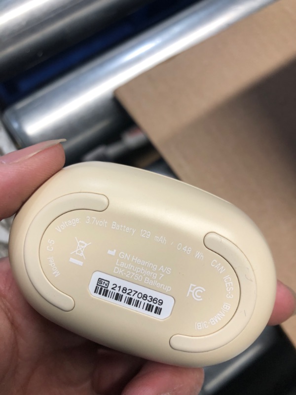 Photo 1 of Jabra Enhance Plus Self-Fitting OTC Rechargeable Hearing Aids for Advanced Hearing Enhancement, Music and Calls – (Incompatible with Android) 4 Mics and Powerful Speakers, Made for iPhone – Gold Beige