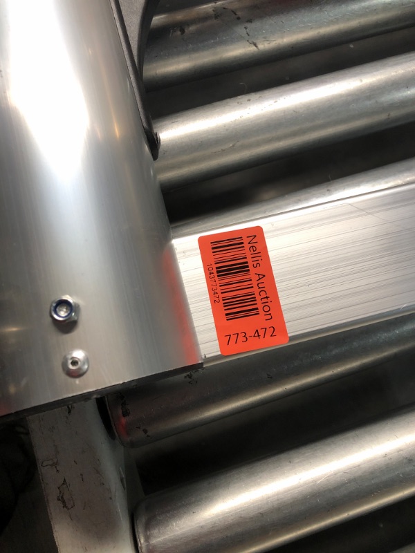 Photo 1 of ***DAMAGED - JAMMED - DIFFICULT TO OPEN - SEE PICTURES***
Telescoping Extension Ladder 26.2FT, Aluminum Lightweight Extension Ladder with Locking Mechanism,Heavy Duty RV Collapsible Ladder for Household, Outdoor Work 330 lbs Load