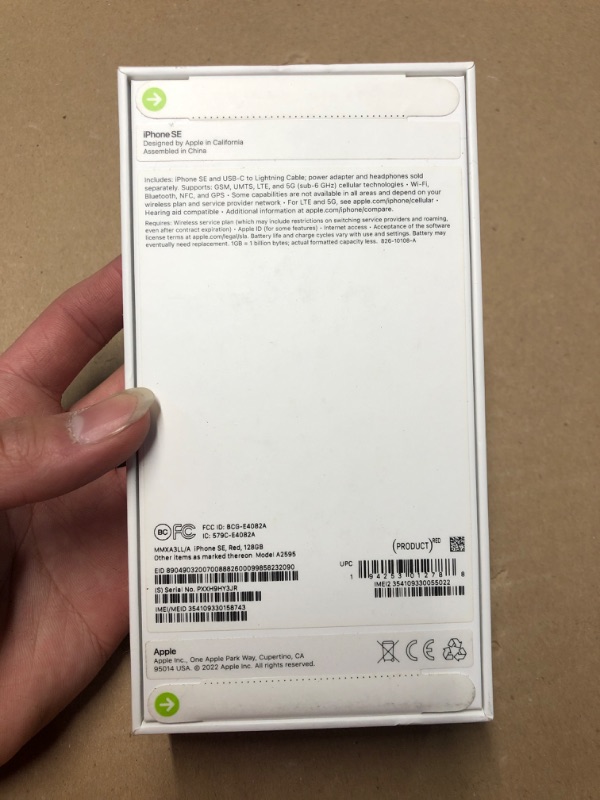 Photo 1 of ***SEE NOTES*** 
2022 Apple iPhone SE (128 GB, (Product) RED) [Locked] + Carrier Subscription