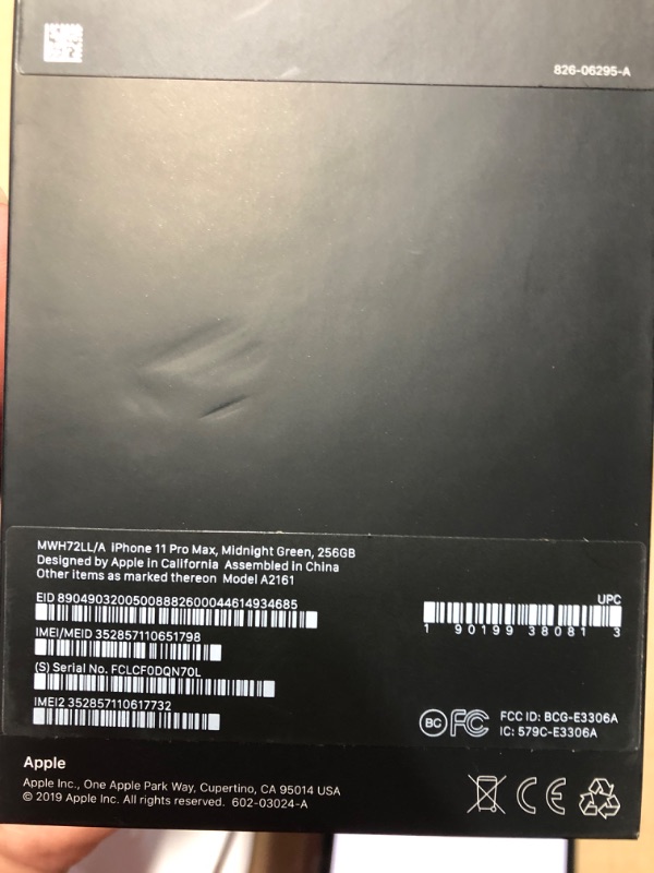 Photo 1 of ***SEE NOTES***
Apple iPhone 11 Pro Max [256GB, Midnight Green] + Carrier Subscription [Cricket Wireless]