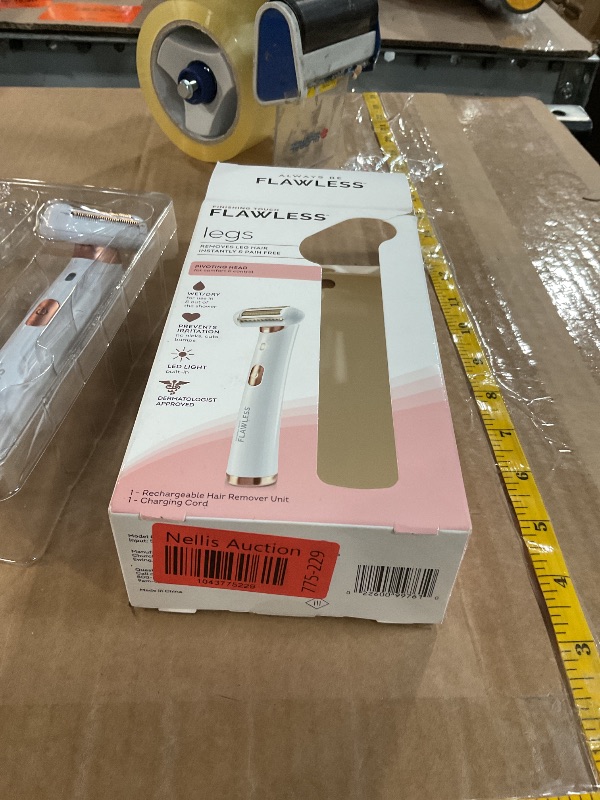 Photo 1 of (Used)(see images)Finishing Touch Flawless Legs, Electric Razor for Women, Pivoting Head Leg Hair Remover with LED Light for Instant and Painless Leg Hair Removal