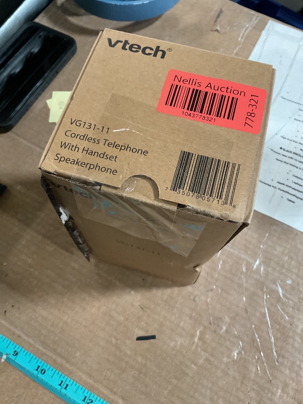 Photo 1 of [New] VTech VG131-11 DECT 6.0 Cordless Phone - Bluetooth Connection, Blue-White Display, Big Buttons, Full Duplex, Caller ID, Easy Wall Mount, 1000ft Range (Black)