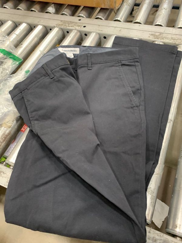 Photo 1 of Amazon Essentials Men's Slim-Fit Casual Stretch Chino Pant, Black, 36W x 33L