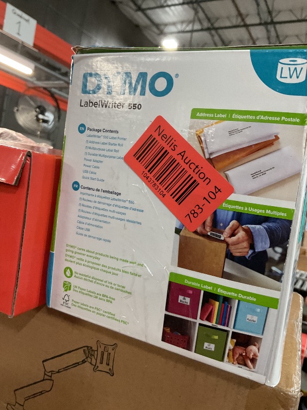 Photo 1 of DYMO LabelWriter 550 Label Printer Bundle, Label Maker with Direct Thermal Printing, Automatic Label Recognition™, Includes 1 Roll Each: Address Labels, Multipurpose Labels, Durable Multipurpose Labels