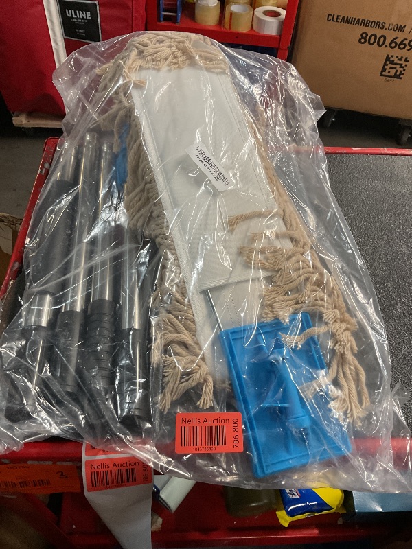 Photo 1 of ***(PARTS ONLY/ NON REFUNDABLE/ NO RETURNS OR REFUNDS)***
ARTIPOLY 36” Commercial Dust Mop for Floor Cleaning, Industrial Dry Mop with Heavy Duty Long Handle, Large Cotton Reusable mop Head, for Cleaning Office Garage Hardwood Warehouse Factory Mall