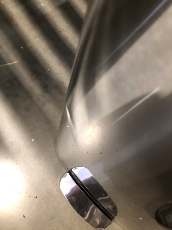 Photo 1 of ***DAMAGED - DENTED AND SCRATCHED - SEE PICTURES***
BestOffice 13 Gallon (50L) Trash Can with Lid Garbage Can Commercial Trash Can with Soft-Close Foot Pedal Fingerprint Proof Stainless Steel Trash Can for Kitchen Home Office Bedroom Bathroom, 16.6" x 25.