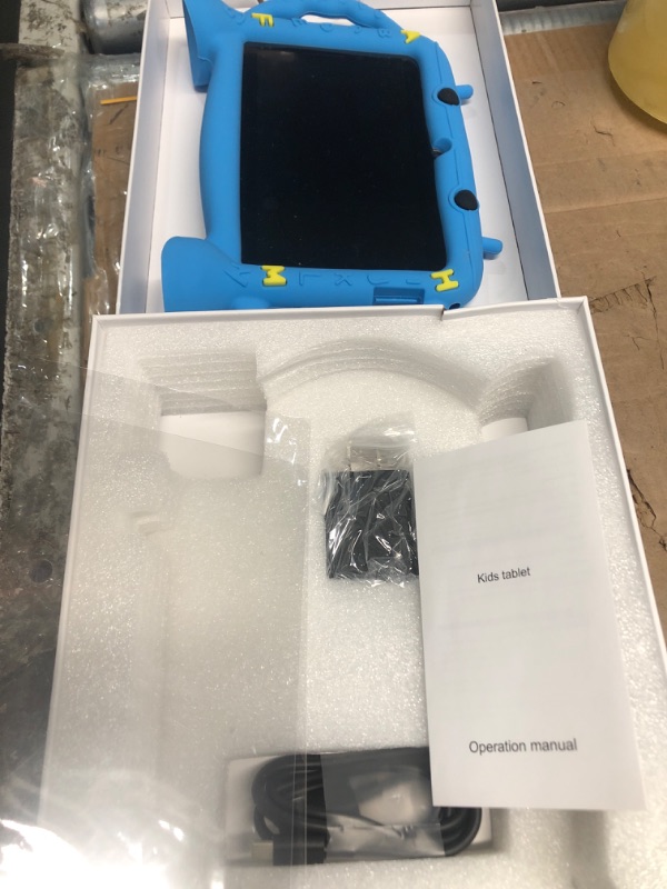 Photo 1 of **PARTS ONLY TABLET IS LOCKED IN PREV. ACCOUNT**
MengDash Kids Tablet, 7 inch Tablet for Kids 3-10, Educational Learning Toddler Tablet Android 11, 3GB RAM+32GB ROM Storage, Google Play YouTube, Girl boy Gift (Blue)