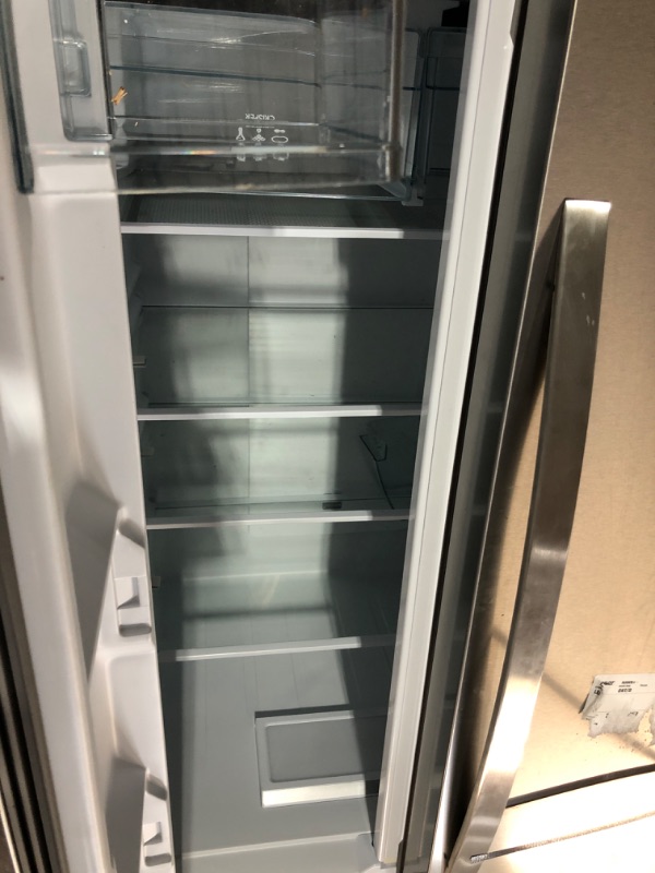 Photo 1 of ***  TRUCK/TRAILER PICKUP ONLY***KoolMore KM-RERFDSS-18C 30-Inch and 18.5 cu. ft. Counter Depth French Refrigerator with Three Doors and Deep Freezer in Stainless-Steel, Silver