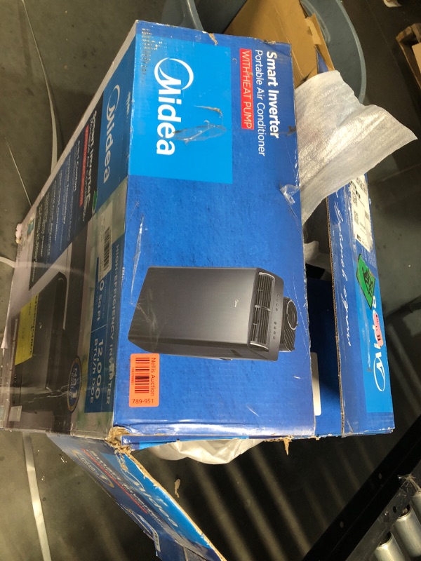 Photo 1 of (parts only) (broken compressor) (Midea Duo 14,000 BTU (12,000 BTU SACC) High Efficiency Inverter Ultra Quiet Portable Air Conditioner, with Heat up to 550 Sq. Ft., Works with Alexa/Google Assistant, with Remote Control & Window Kit