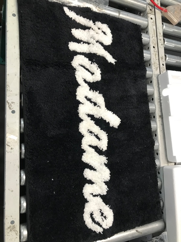 Photo 1 of ***STOCK PHOTO REFERENCE ONLY*** BOVEU 'Madame' Bath Mat Bath Rugs, Non Slip Absorbent Washable Black Microfiber Bath Mats for Bathroom Floor and Shower