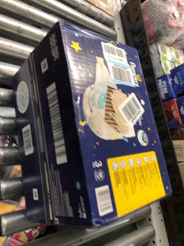 Photo 1 of (Missing pieces) (please see all images)Pampers Overnight Diapers - Swaddlers Overnights - Size 3, 66 Count, Disposable Baby Diaper, Night Time Leak and Skin Protection