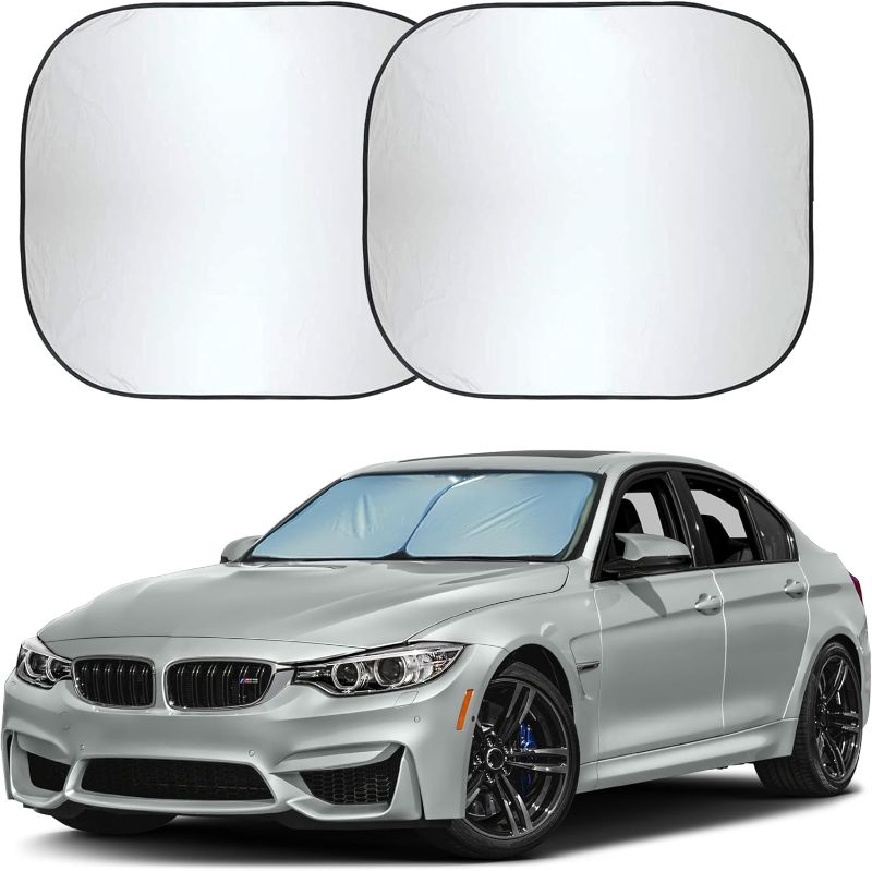 Photo 1 of *****STOCK  PHOTO REFERENCES ONLY****Car Windshield Sun Shade Foldable | Front Windshield Shade for Sun, Heat and UV Rays | Sunshade for Car Front Window and Interior Sun Protection | Medium (28 x 31 inches)