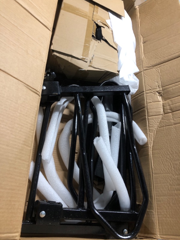 Photo 1 of ***PARTS ONLY***PINGDIR 2" Hitch Mount Bike Rack, 2 Bike Folding Tiltable Platform Style Carrier 150lbs for Standard, Fat Tire, and Electric Bicycles with Hitch stabilizer,Trailer Hitch Lock, 2 Ratchet Straps