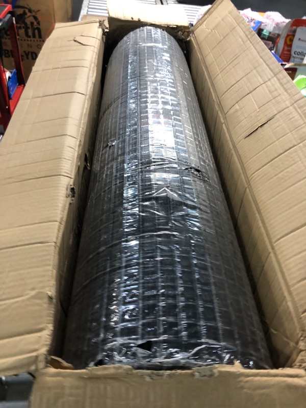 Photo 1 of 48'' x 100' 1/2inch Hardware Cloth 19 Gauge Black Vinyl Coated Welded Fence Mesh for Home and Garden Fence and Home Improvement Project