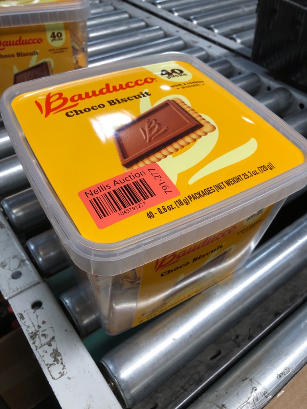 Photo 1 of ***(EXP: 3/19/26)NONREFUNDABLE***  Bauducco Choco Biscuit Cookies, 25.3 oz (Pack of 40) - Crispy & Delicious Chocolate Cookies, Individually Wrapped for Snacks, Dessert & Lunch Boxes - 2 Cookies per Pack