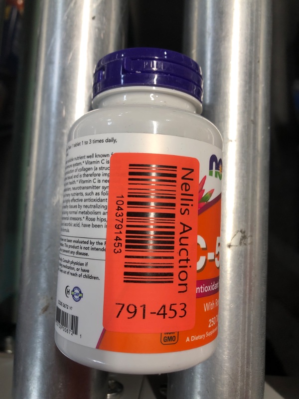 Photo 1 of ***(EXP:11/2027)NONREFUNDABLE***NOW Foods Supplements, Vitamin C-500 with Rose Hips, Antioxidant Protection*, 250 Tablets