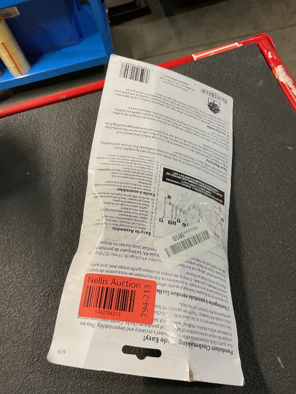 Photo 1 of Walnut Hollow Pendulum Clock Movement for 3/4-inch Surfaces, Large , Gold