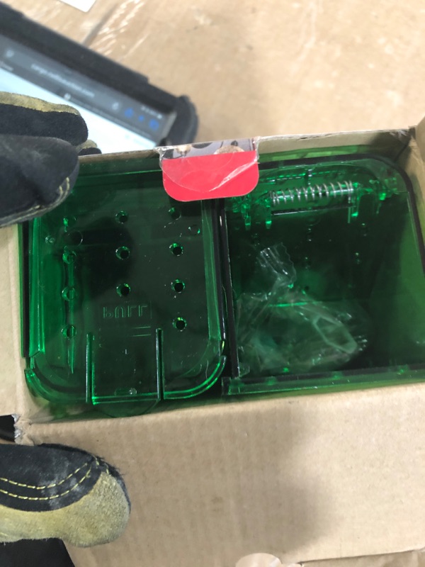 Photo 1 of PATTLER® | Large Humane Mouse Trap for Indoor and Outdoor Home | Mechanical Reusable Live Mouse Traps Catch and Release Mice from Garden, Garage, Attic, Inn, Hotel | Green | Pack of 2