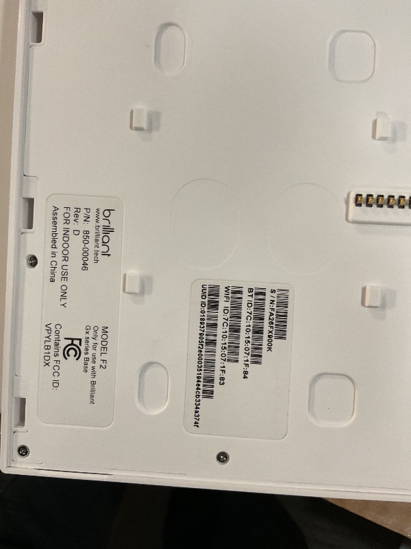 Photo 1 of Brilliant Smart Home Control (Plug-In Panel) — Alexa Built-In & Compatible with Ring, Sonos, Hue, Google Nest, Wemo, SmartThings, Apple HomeKit — In-Wall Touchscreen Control for Lights, Music, & More