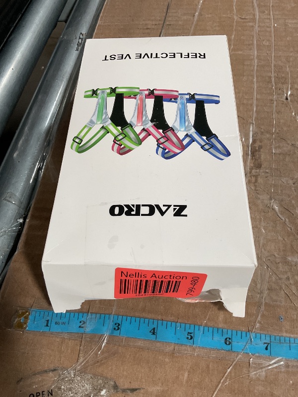 Photo 1 of Zacro LED Reflective Vest Running Gear, 5 Lights Colors High Visibility Reflective Running Gear Rechargeable Light Up Running Vest for Walking Running Cycling, Adjustable for Men Women Kids (Green)