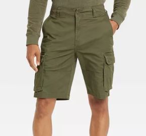 Photo 1 of  CL Men's 11" Cargo Shorts Olive Green XL