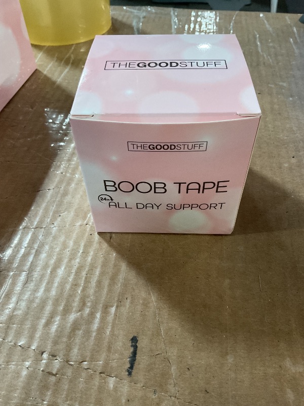 Photo 1 of The Good Stuff Boob Tape with Nipple Covers - Breast Lift Tape Bra - 2 Inches x 16 Foot Coffee